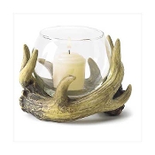 antlers candle holder